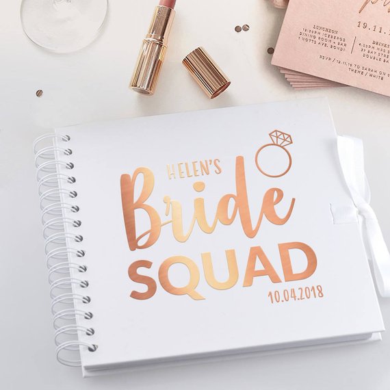 Bride squad scrap book